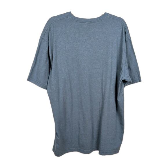 WOHVEN Blue Graphic T-Shirt Cotton Blend Short Sleeve March 2019 Men's XXL - Picture 4 of 5